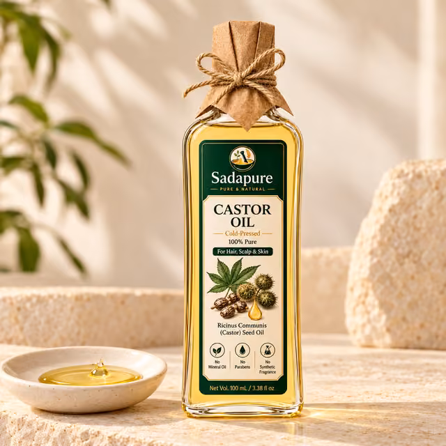 Castor Oil (ارنڈی کا تیل) — Cold-Pressed for Hair & Skin