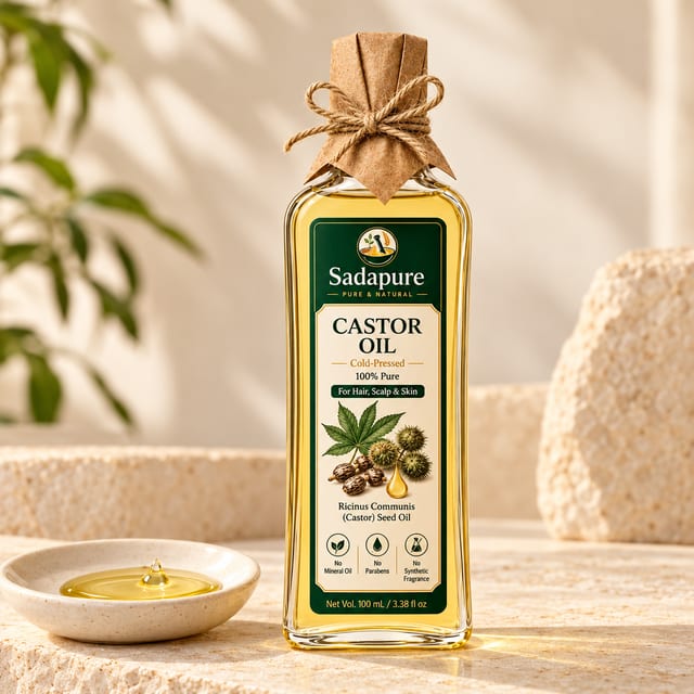 Castor Oil (ارنڈی کا تیل) — Cold-Pressed for Hair & Skin