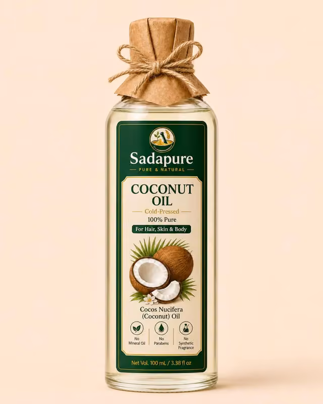Coconut Oil (ناریل کا تیل) — Cold-Pressed for Hair & Skin