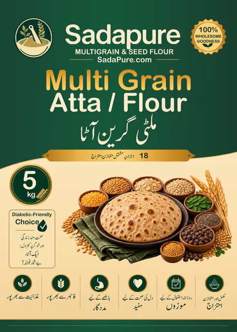 SadaPure Multigrain Atta pack used for this recipe