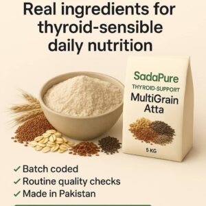 Multigrain Flour (Atta) for Thyroid Patients - (5 KG) Bag - 15-Grain & Seed Blend