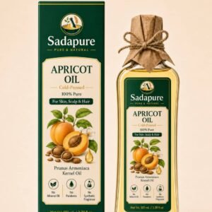 Pure Apricot Kernel Oil 100ml bottle for skin and hair care
