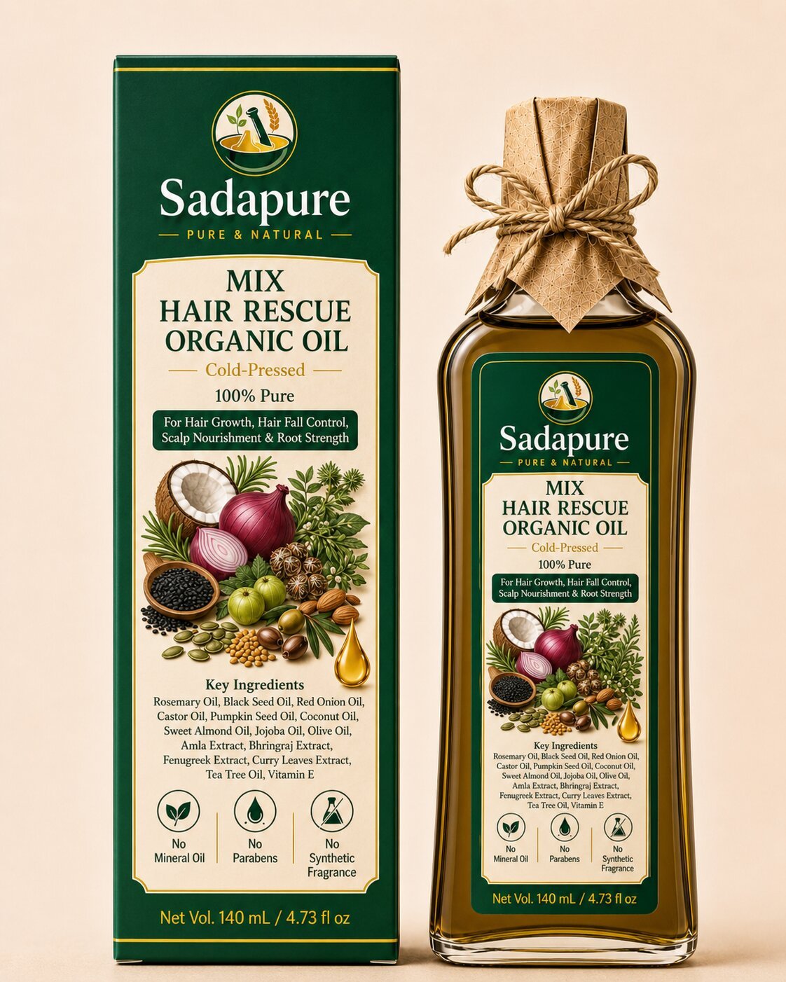 Organic Hair Growth Oil
