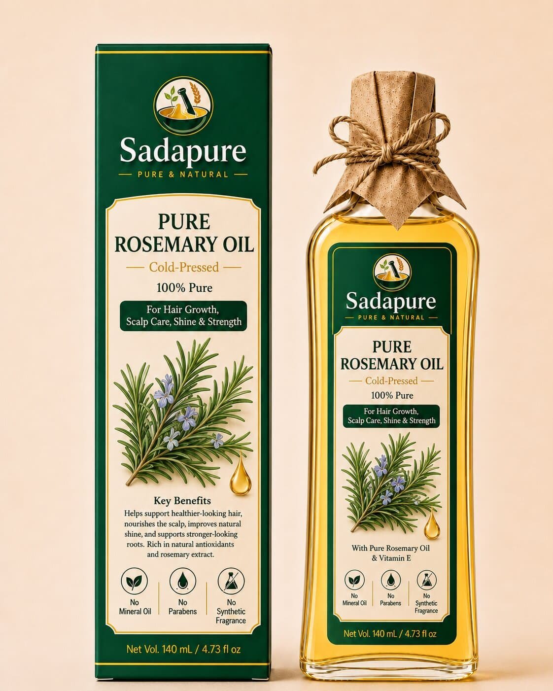 Rosemary Oil for Hair Growth Support, Hair Fall, Scalp Care & Aromatherapy